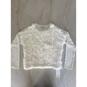 Alice & Olivia Sweater with Fur Detail Front Bodice Size M  Lifestyle